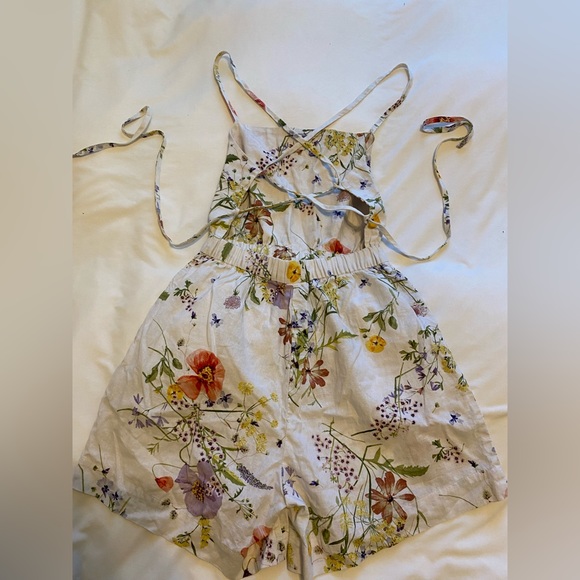 H&M Floral Backless Romper - Picture 3 of 5